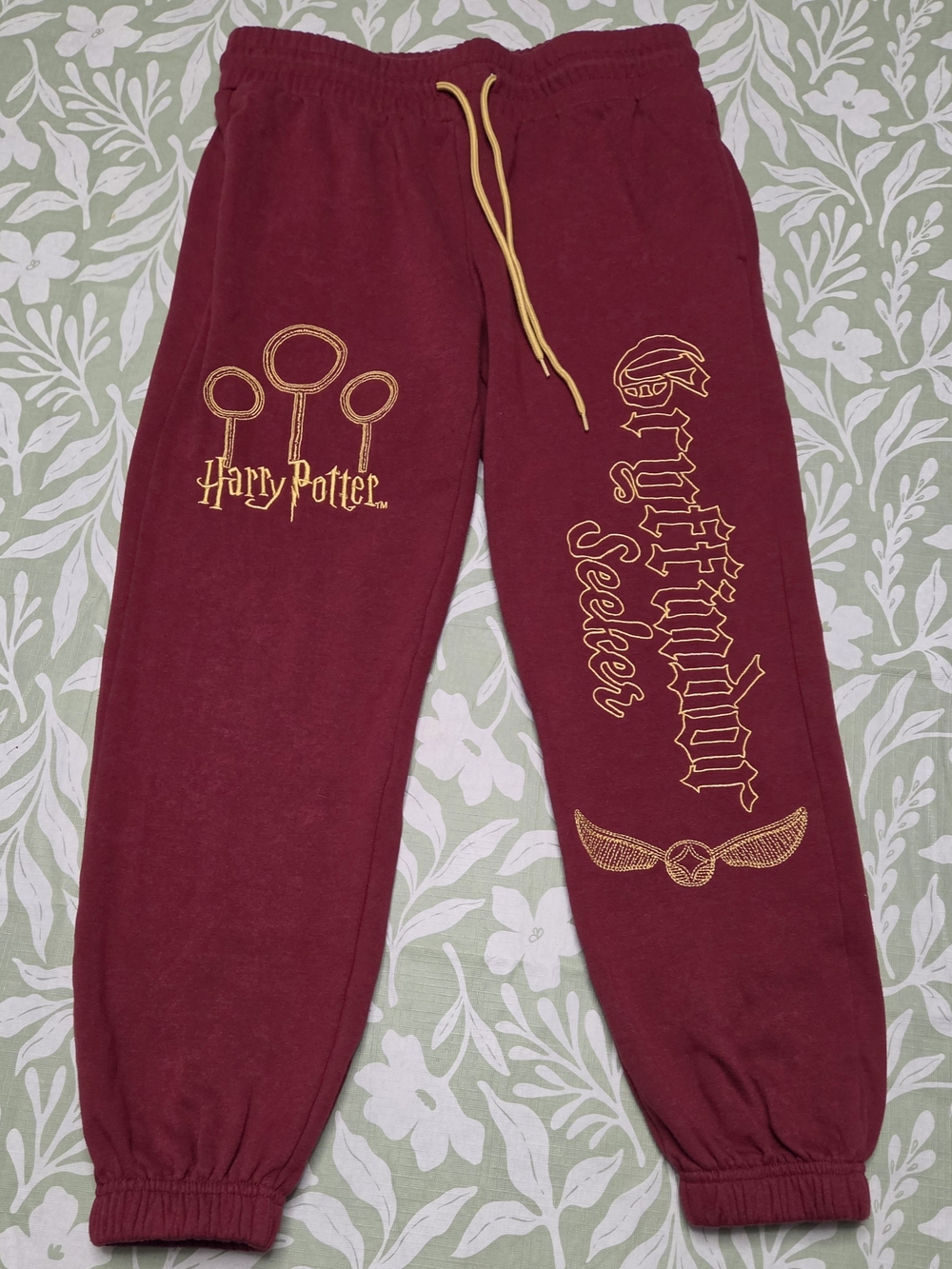 Gryffindor Womens Maroon Warner Bros. Sweatpants
